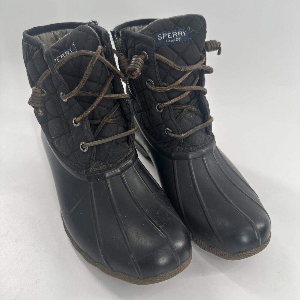 ✅Sperry Top-Sider Saltwater Quilted Duck Boots Women's Insulated Waterproof  7
